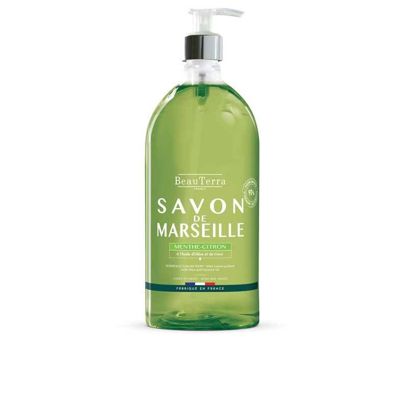 Savon de MARSEILLE menthe-citron 1000 ml