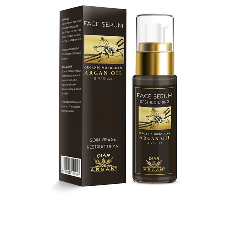 SÉRUM RESTRUCTURANT VISAGE pur argan et vanille 30 ml