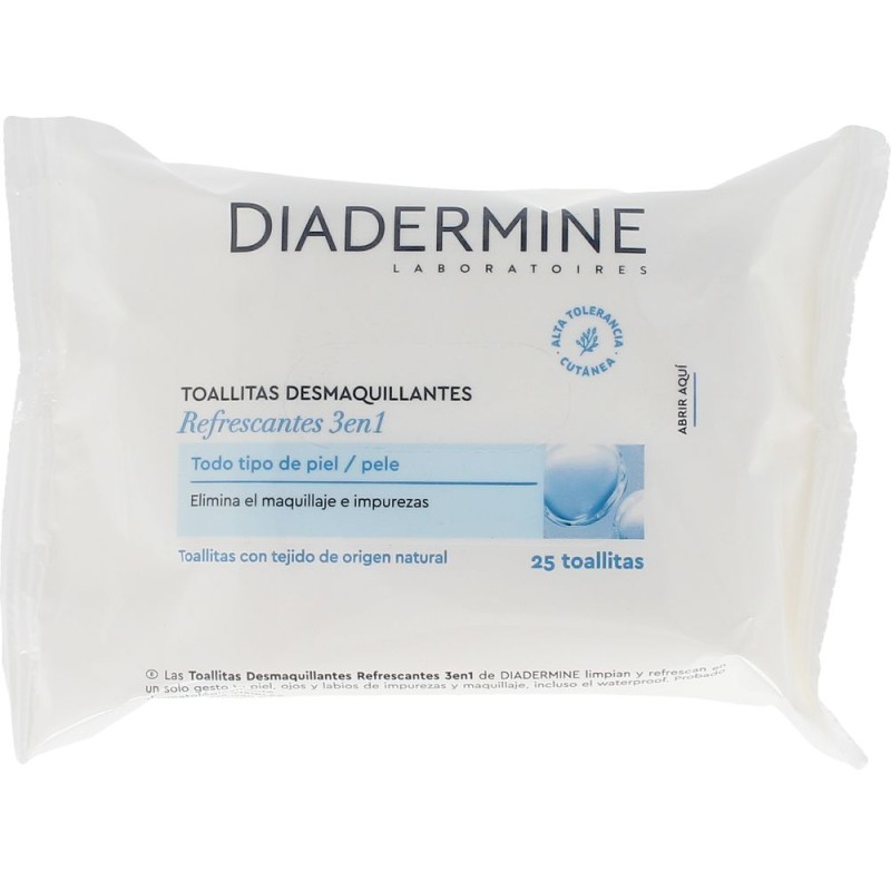 LINGETTES DEMAQUILLANTES pour peaux normales à mixtes 25 u