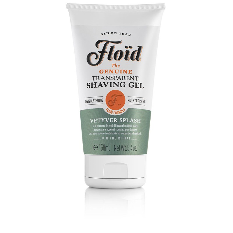 FLOÏD gel à raser transparent splash vétiver 150 ml