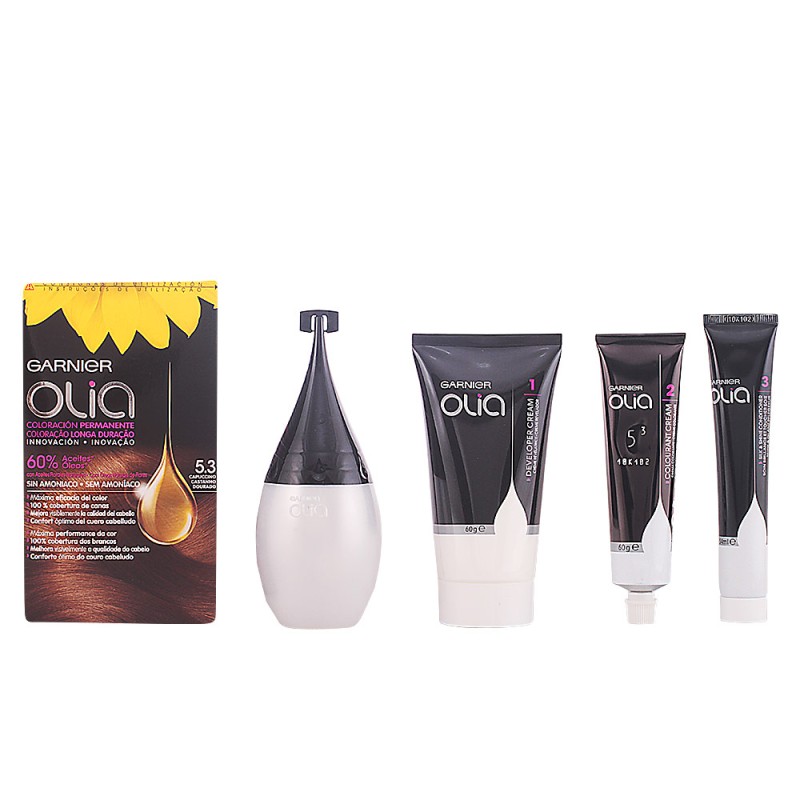 OLIA Coloration permanente 5.3 châtain clair doré coffret