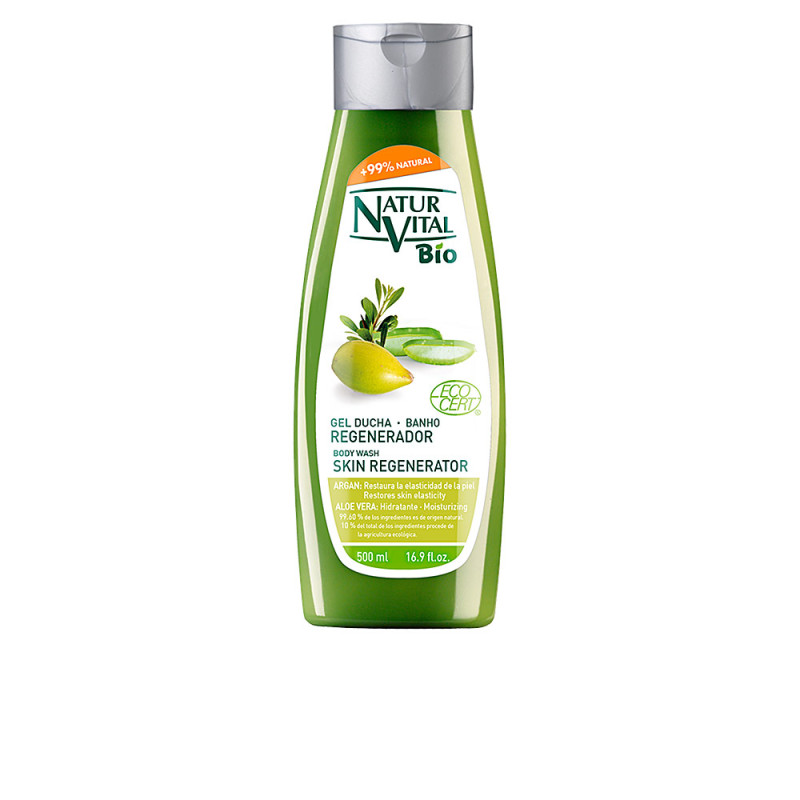 GEL DUCHA BIO ECOCERT regenerador argán aloe vera 500 ml