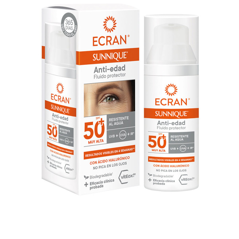 ECRAN SUNNIQUE soin visage anti-âge SPF50 50 ml