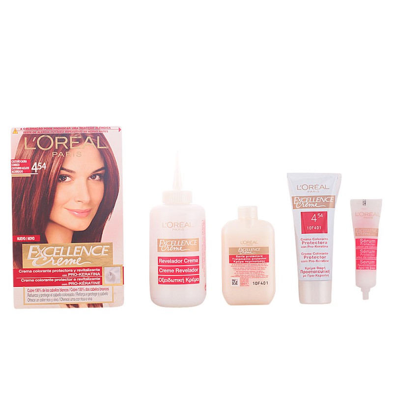 EXCELLENCE Creme tinte 4 54 castaño caoba cobrizo 192 ml