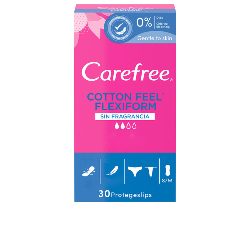 Carefree Flexiform protège-slips respirant non parfumé 30 unités