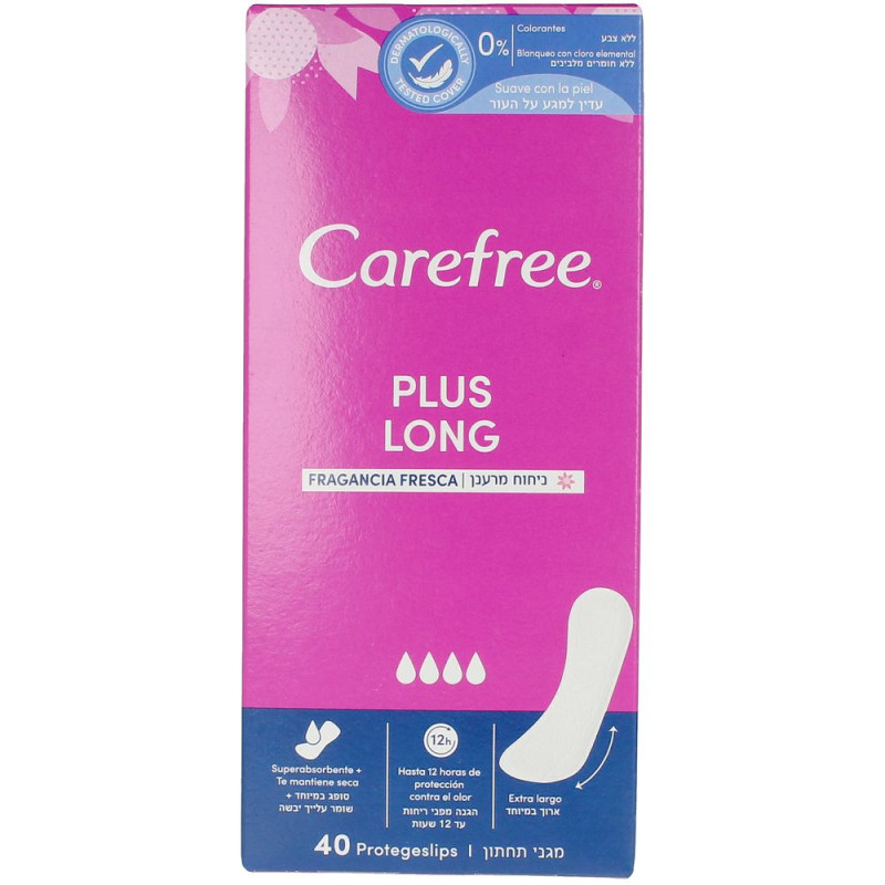 CAREFREE PLUS LONG protecteur parfum frais 40 u