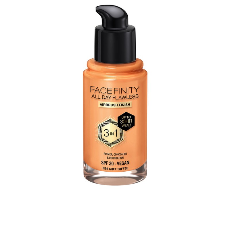 FACEFINITY ALL DAY FLAWLESS 3 IN 1 fond de teint N84-soft toffee 30 ml