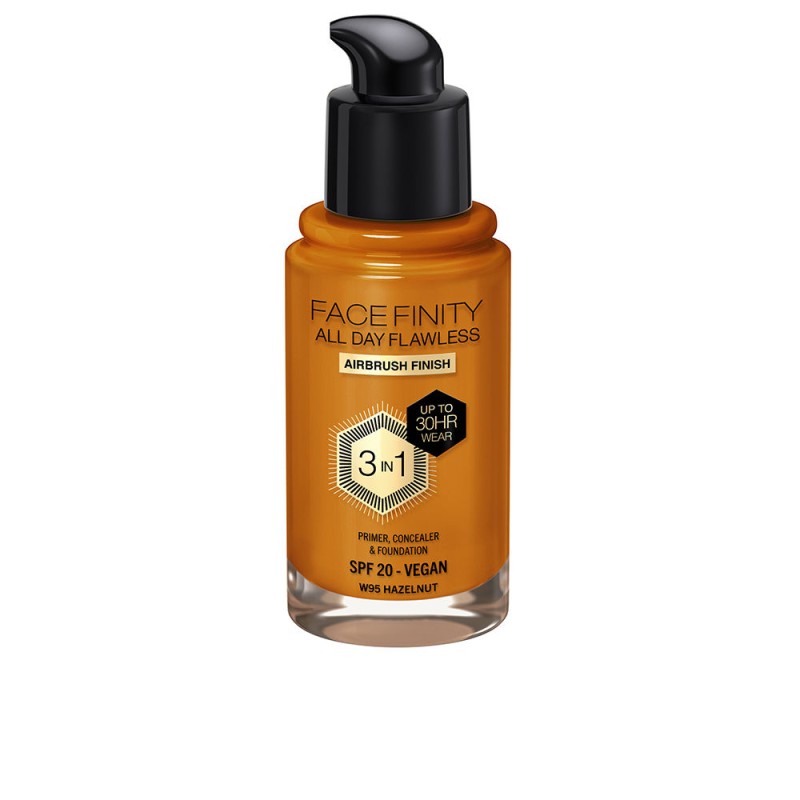 FACEFINITY ALL DAY FLAWLESS fond de teint 3 en 1 W95-noisette 30 ml