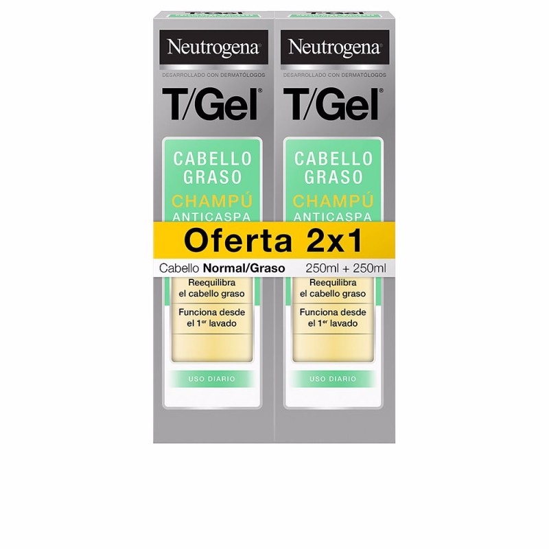 T/GEL CHAMPÚ ANTICASPA NORMAL-GRASO coffret 2 x 250 ml