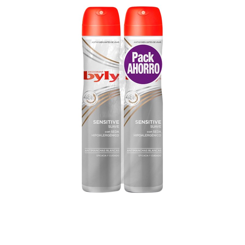 BYLY SENSITIVE DEODORANT vaporisateur lot 2 pcs