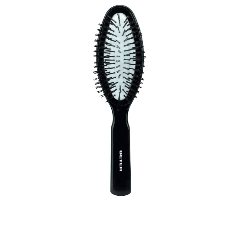 CEPILLO ovalado neumático púas nylon negro 17 5 cm 1 pz