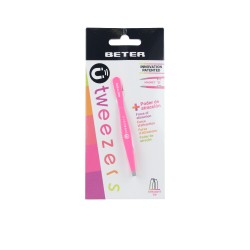 PINZA depilar magnética punta recta fucsia 1 u