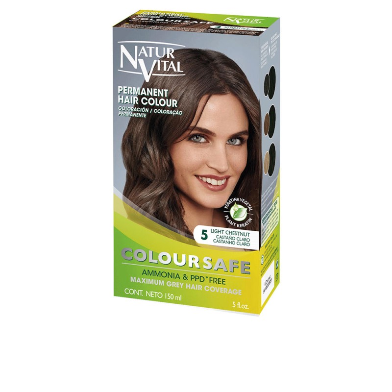 COLOURSAFE tinte permanente 5-castaño claro