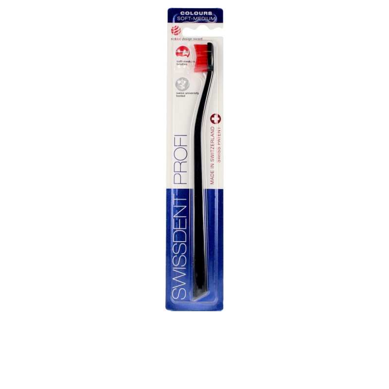 COLOURS CLASSIC toothbrush black red 1 u