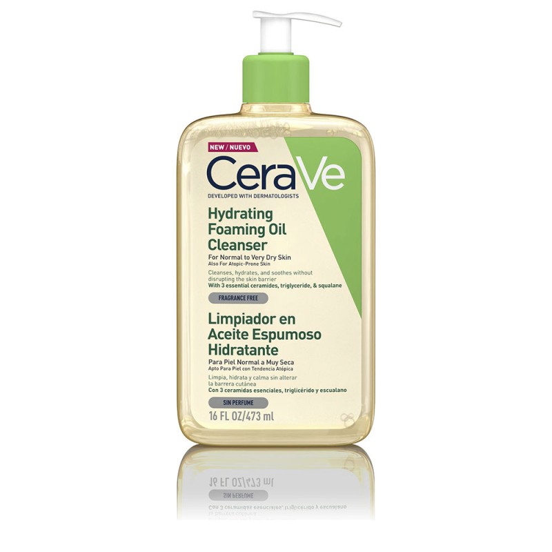 HUILE NETTOYANTE MOUSSANTE HYDRATANTE pour peaux normales à très sèches 473 ml