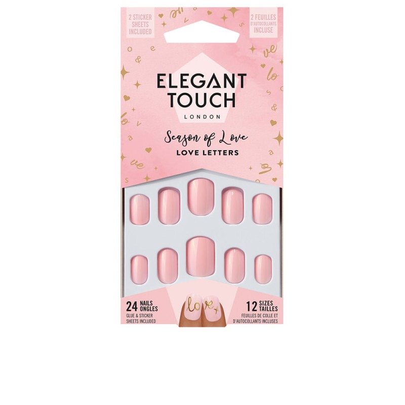 LUXE LOOKS nails with glue squoval limited ed love letters 24 u