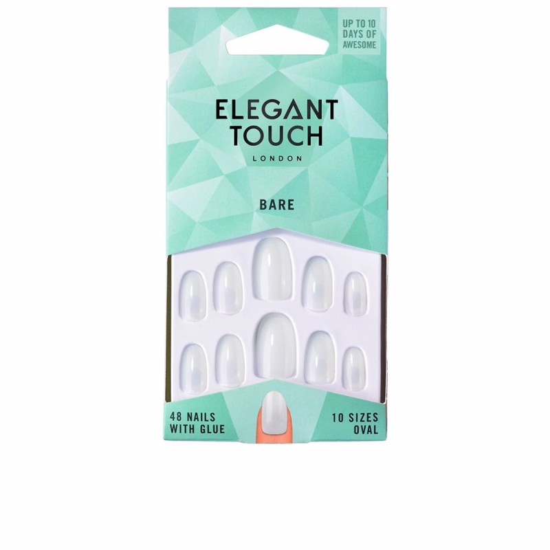 TOTALLY BARE nails with glue oval 48 u