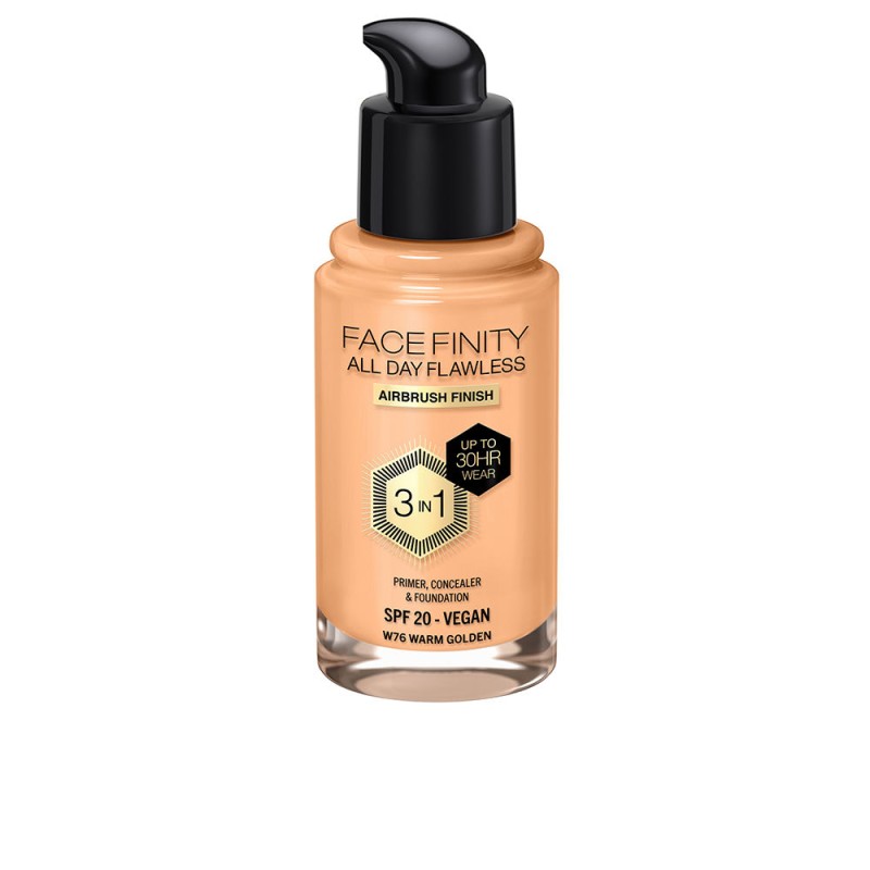 FACEFINITY ALL DAY FLAWLESS fond de teint 3 en 1 W76-warm golden 30 ml