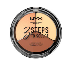 3 STEPS TO SCULPT face sculpting palette light
