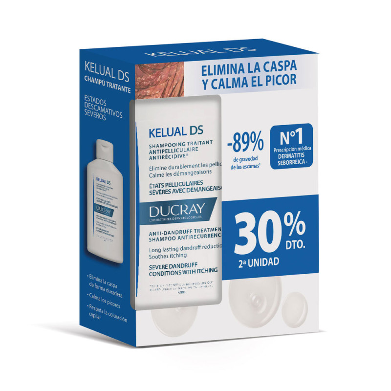KELUAL DS shampoing traitant antipelliculaire duo 2 x 100 ml