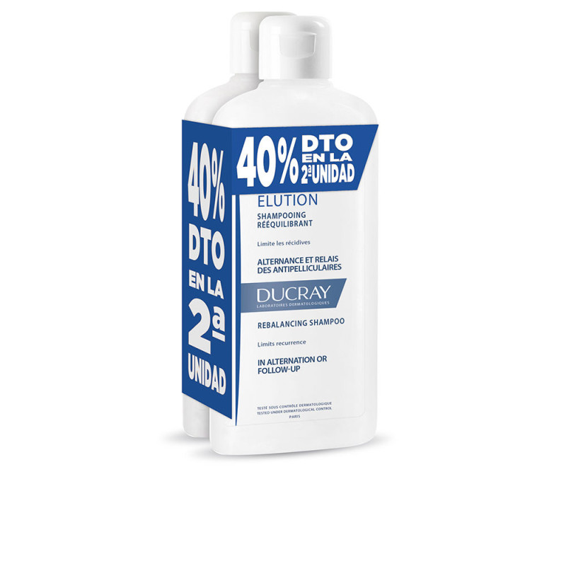 ELUCION duo shampoing antipelliculaire rééquilibrant 2 x 400 ml