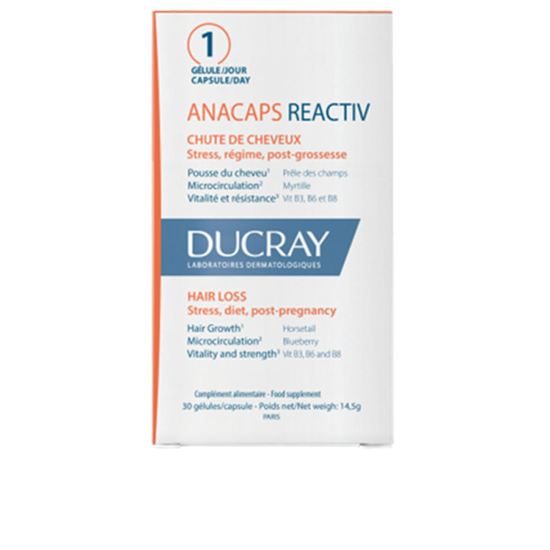 ANACAPS REACTIV caída del cabello 30 cápsulas