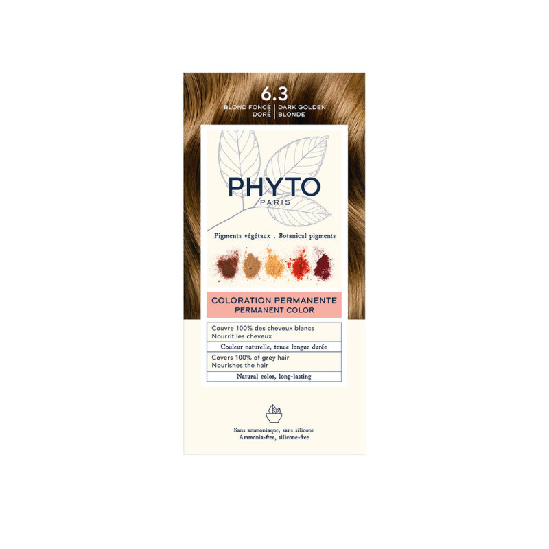 PHYTOCOLOR 6.3-rubio oscuro dorado 4 u
