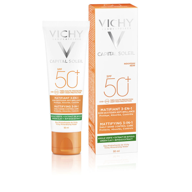 CAPITAL SOLEIL matifiant 3-en-1 SPF50 50 ml