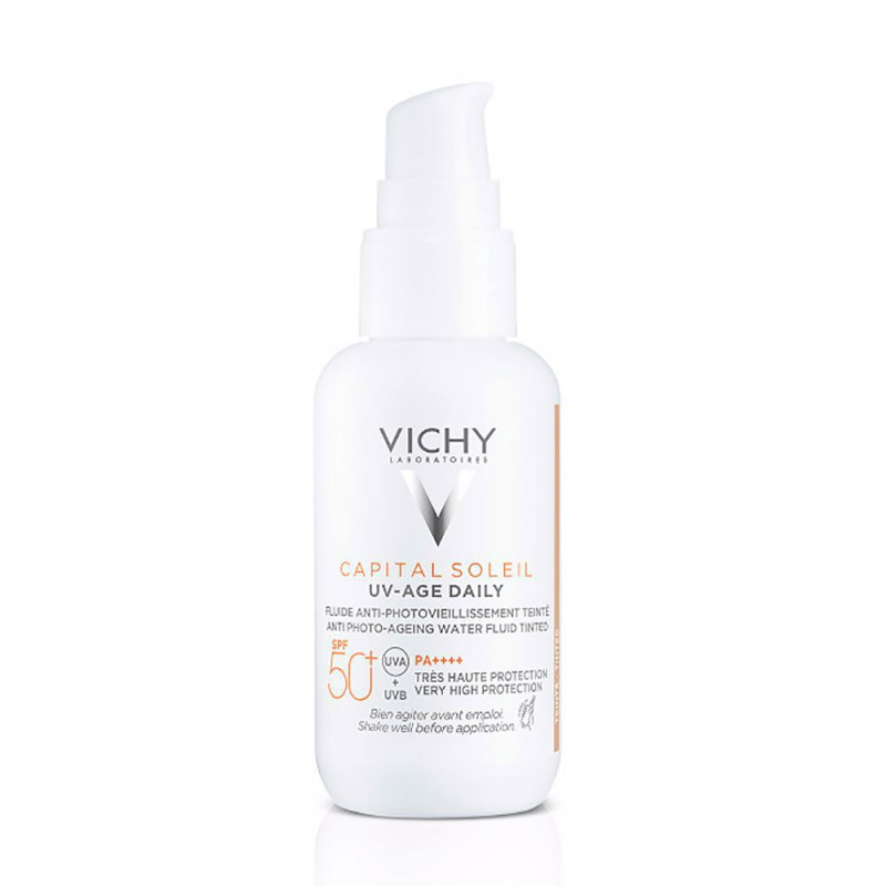 CAPITAL SOLEIL uv-age daily water fluid con color SPF50 40 ml
