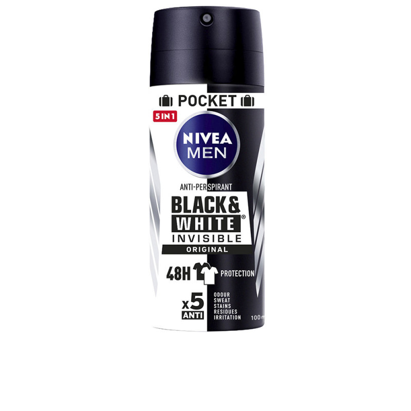 HOMME NOIR & BLANC INVISIBLE déo vapo 100 ml