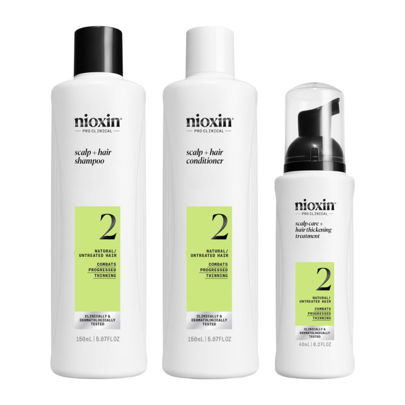 SYSTEM 2 Kit Traitement pour cheveux naturels avec affaiblissement avancé 3 unités