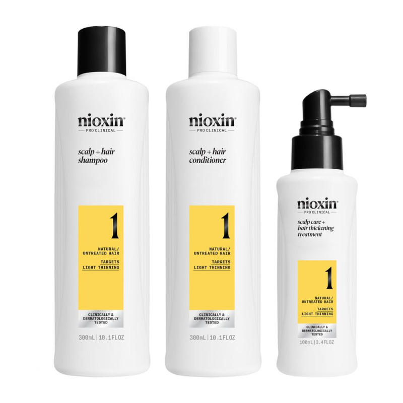 SYSTÈME 1 – Kit Traitement pour cheveux naturels légèrement fragilisés 3 unités