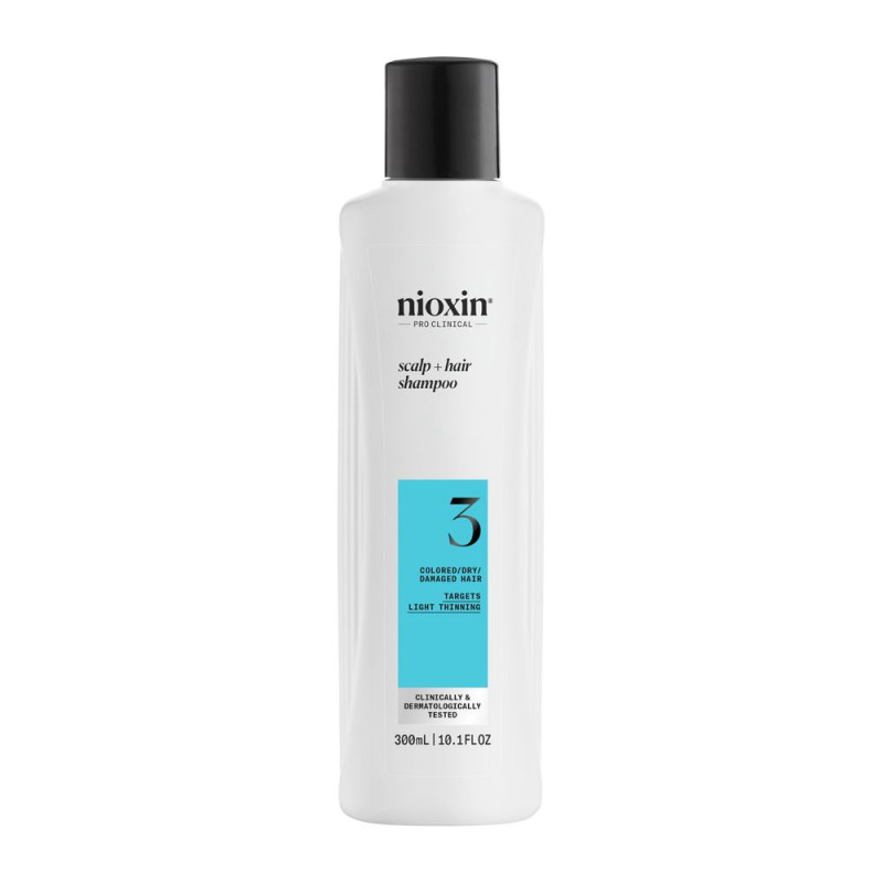 SYSTEM 3 Shampoing Cheveux teints et abîmés légèrement fragilisés 300 ml