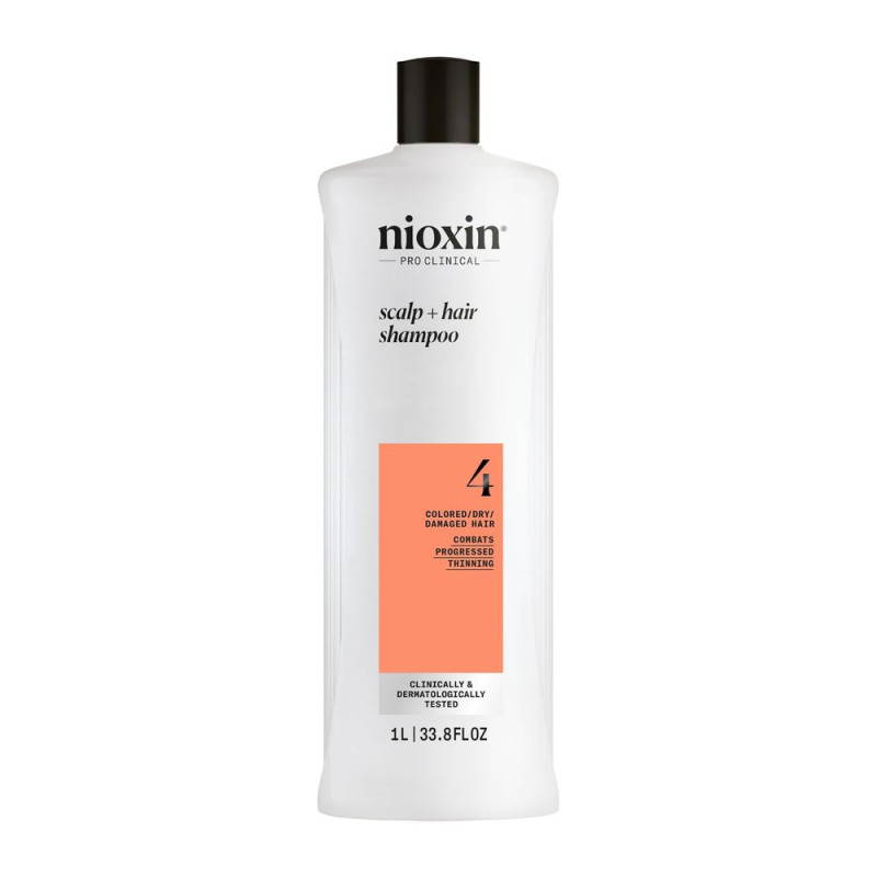 SYSTEM 4 Shampoing Cheveux teints et abîmés avec affaiblissement avancé 1000 ml