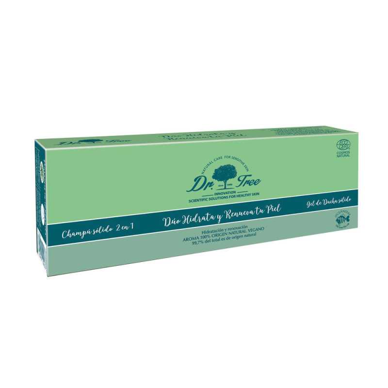 SHAMPOOING SOLIDE NATUREL ET GEL HYDRATE ET RENOUVELLE LES PEAUX SENSIBLES ETUI 2 pcs
