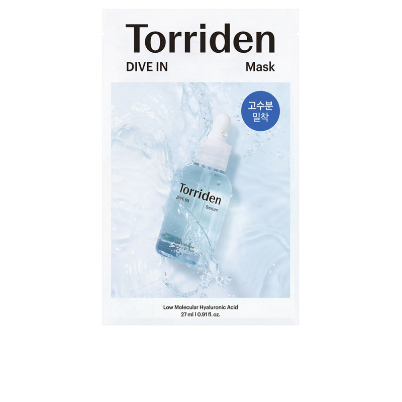 Masque facial à l'acide hyaluronique de bas poids moléculaire DIVE-IN 27 ml