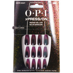 OPI xPRESS/ON Ongles artificiels Nail Art Swipe Night 30 u