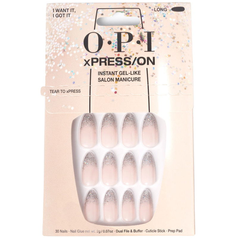 OPI xPRESS/ON Ongles artificiels Nail Art Je le veux, je l'ai eu 30 u