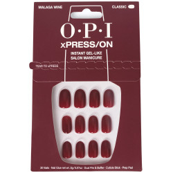 OPI xPRESS/ON Ongles Artificiels Nuances Iconiques Malaga Vin 30 u