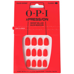 OPI xPRESS/ON Ongles Artificiels Iconic Shades Crevette Cajun 30 u