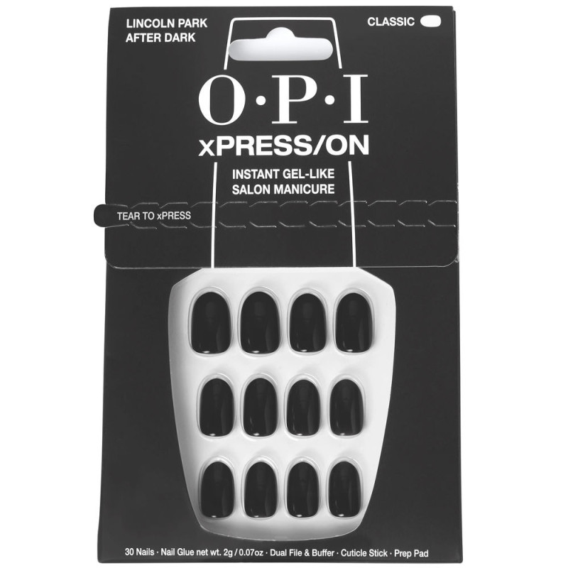 OPI xPRESS/ON Ongles artificiels Iconic Shades Lincoln Park After Dark 30 u