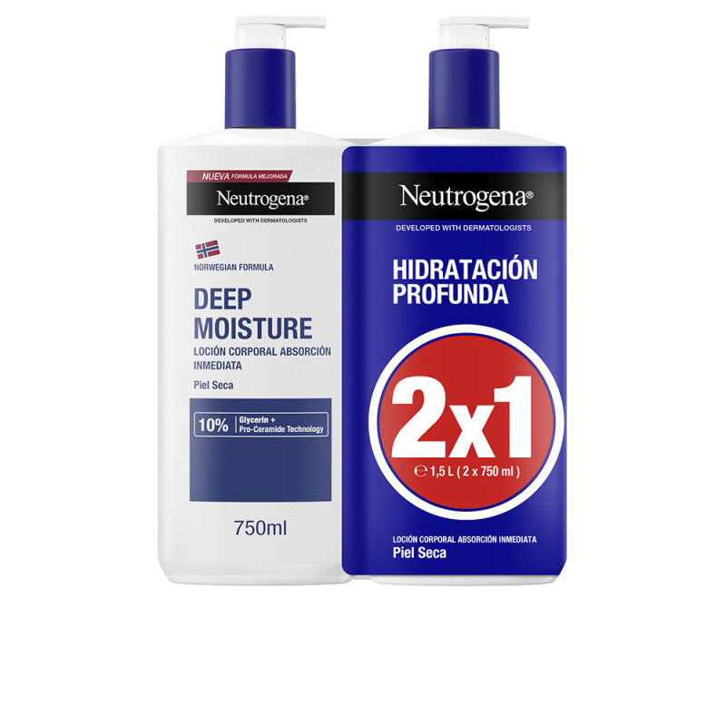 Lotion peau sèche HYDRATATION PROFONDE pack 2 x 750 ml