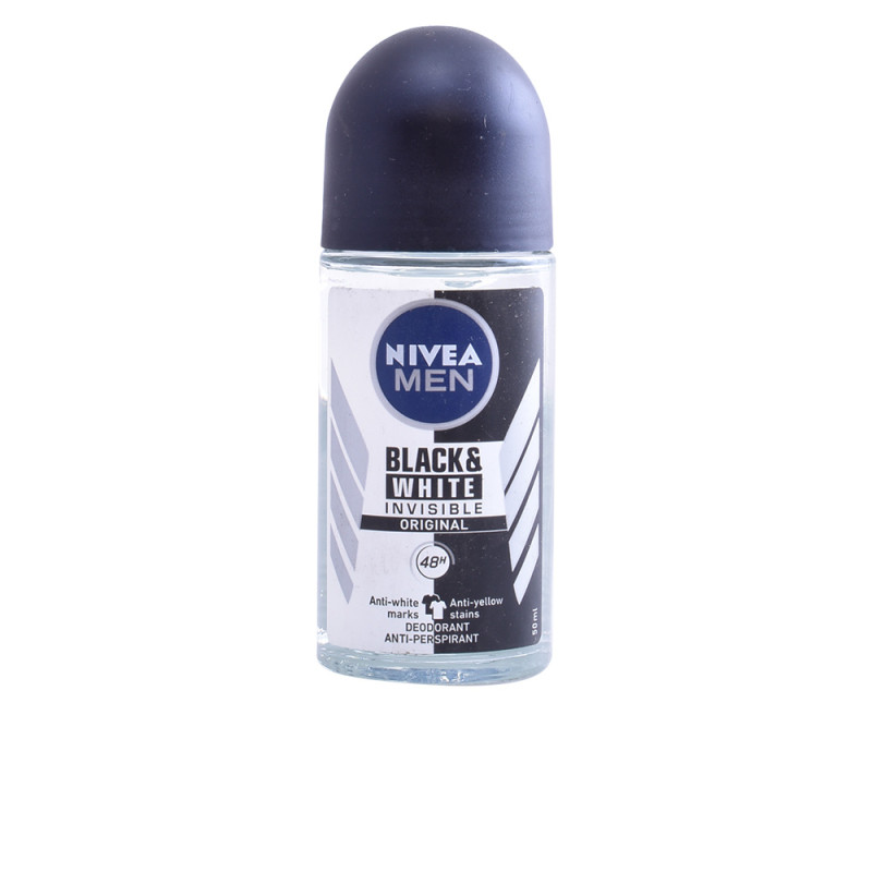 MEN BLACK WHITE INVISIBLE déodorant roll-on 50 ml