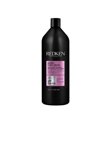 Le shampoing sans sulfate ACIDIC COLOR GLOSS sublime l'éclat de votre couleur 1000 ml