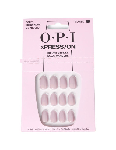 OPI xPRESS/ON Ongles Artificiels Nuances Iconiques Don't Bossa Nova Me Environ 30 u