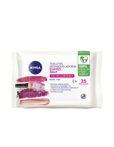LINGETTES DÉMAQUILLANTES Douces 3 en 1 25 u