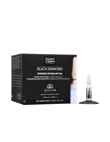 BLACK DIAMOND EPIGENCE OPTIMA ampoules peaux normales-sèches SPF50+ 30 x 2 ml