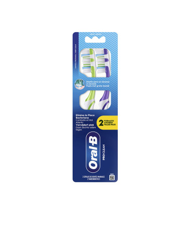 Brosse à dents PROCLEAN PLAQUE REMOVER 40 medium 2 unités