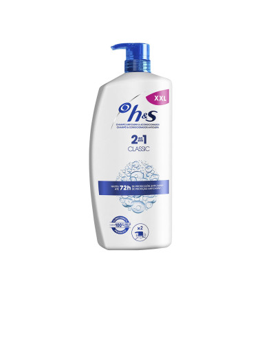 Shampooing et après-shampooing antipelliculaire 2 en 1 H&S Classic, distributeur de 1 000 ml
