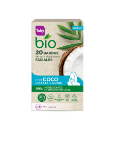 Bandes de cire pour le visage BIO COCO pour l'épilation, 20 unités